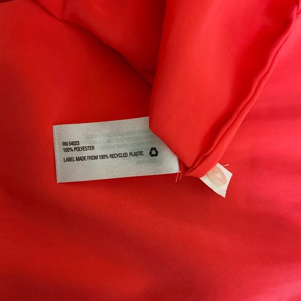 Gap Bright Salmon Colored Long Sleeve Blouse Size M - Picture 5 of 5
